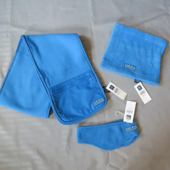 Écharpe Enfant Gap - Bleu Et Noir - Garçon - Occasion